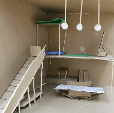 Student work from the Arkki Interior Design And Furniture project, for ages 10 to 12.