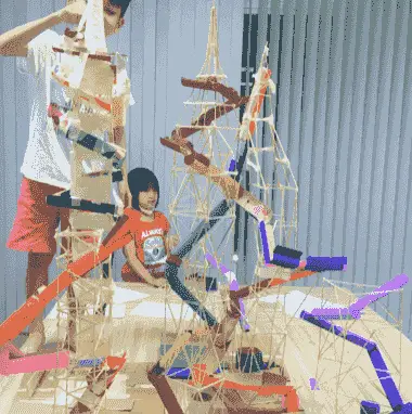 Student work from the Arkki Marble Track project, for ages 13 to 15.