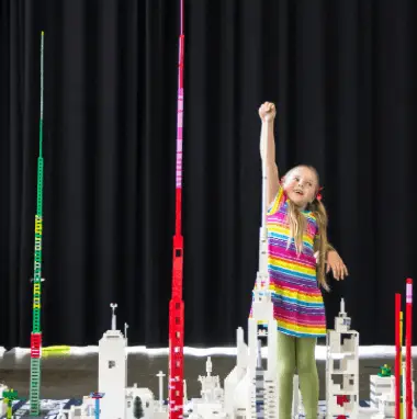 Student work from the Arkki Lego Mega Building project, for ages 10 to 12.