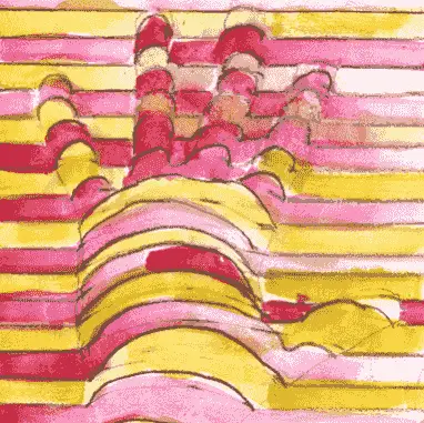 Student work from the Arkki Optical Illusions project, for ages 10 to 12.