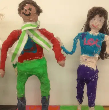 Student work from the Arkki Me At A Scale - Sculpture project, for ages 13 to 15.